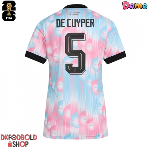 Belgien Maxim De Cuyper #5 Udebanetrøje Dame VM 2026 Kort ærmer